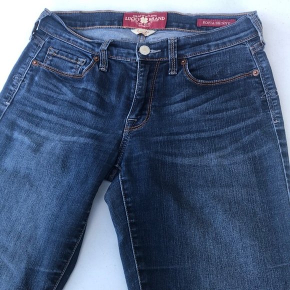VINTAGE LUCKY BRAND SOFIA SKINNY JEANS 2/26x31 🍀lucky you🍀 - Picture 10 of 12